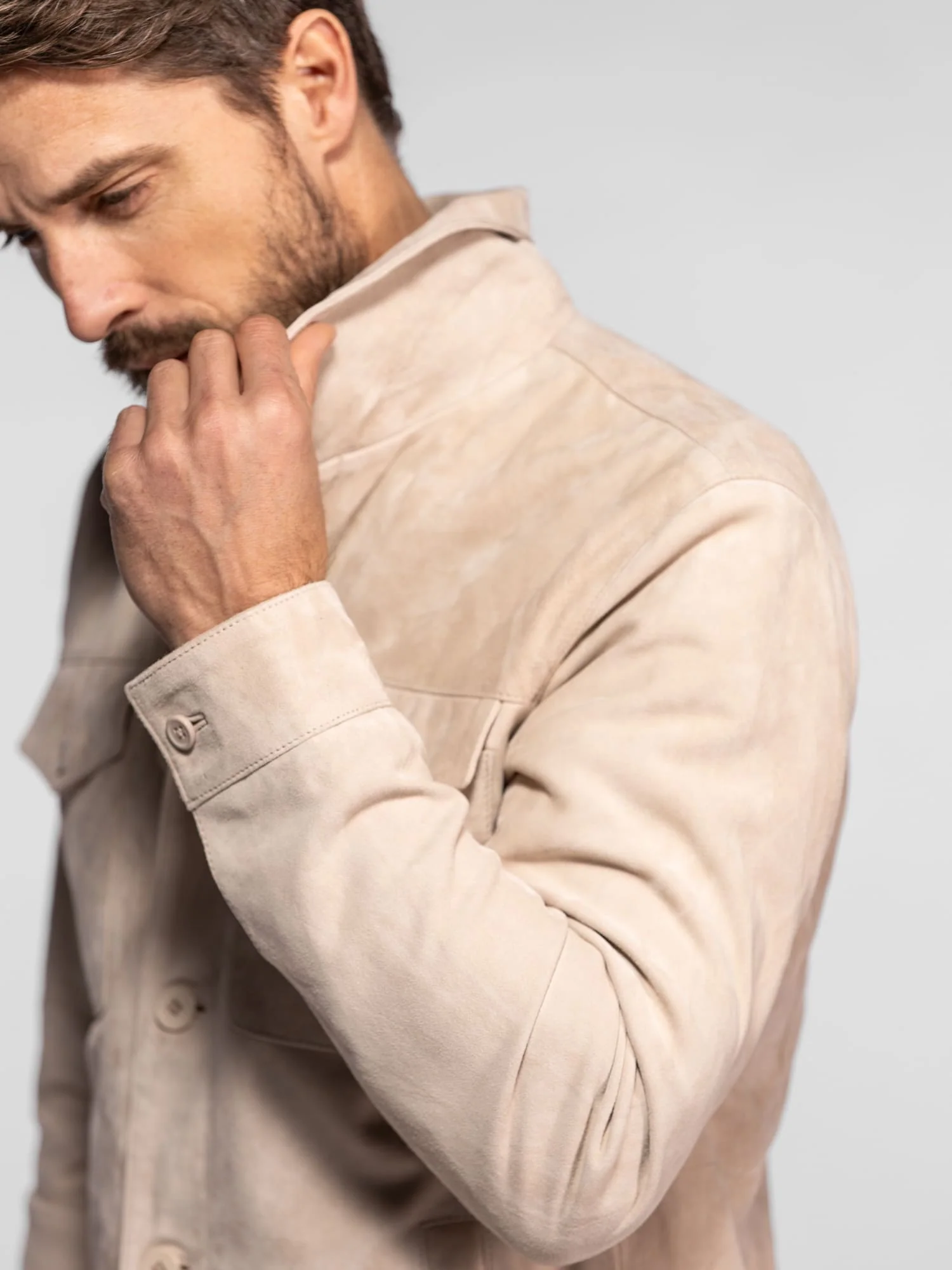Windham - Veste cuir suédé homme - Image 3