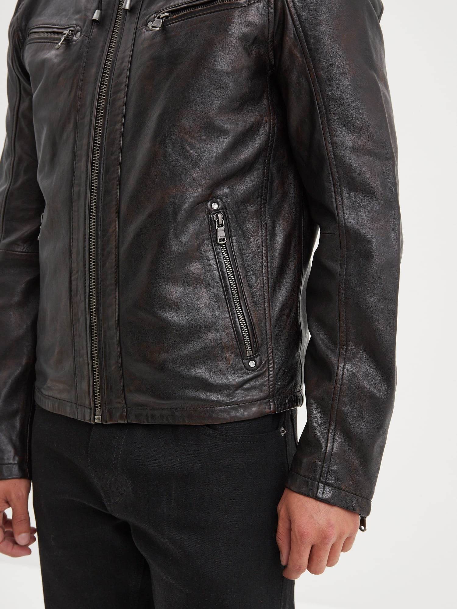 Winstoner - Blouson a capuche cuir - Image 5